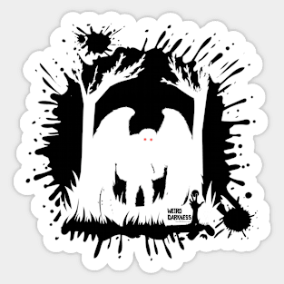 Mothman Splotch Sticker